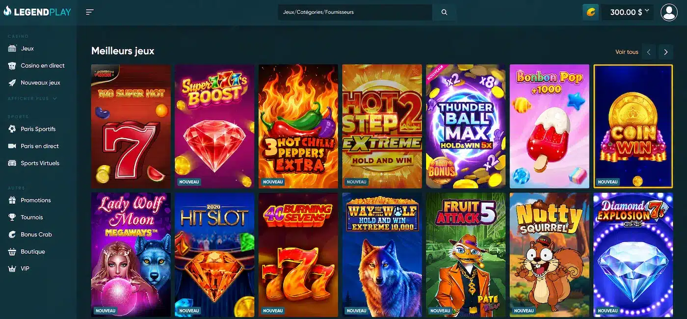 Legendplay kasyno online